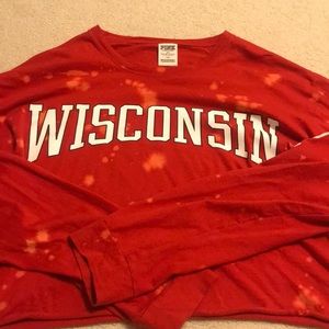 Victoria’s Secret Pink Wisconsin Badgers crop.